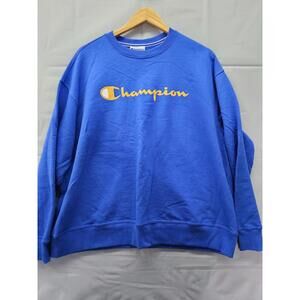 Champion Crewneck Sweatshirt Blue Men 2XL
